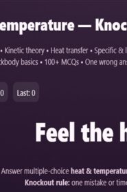 Physics: Heat Temperatuie Quiz