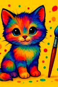 BTS Cute Kitty Coloring