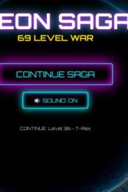 Neon Saga Tic Tac Toe: 69 Level War